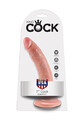 Realistyczny smukły penis bez jąder King Cock 7 cali PD5502-21