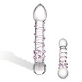 Szklane Dildo Prążki Kropki GLAS SPIRAL STAIRCASE 062746