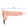 Realistyczny pompowany penis z jądrami Inflatable Realistic Cock BW-008067Q