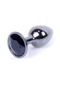 Metalowy korek analny Dark Silver Plug S 64-00029