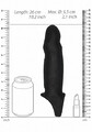 Duża nakładka na penisa z uchwytem na jądra Sono Sleeve No. 17 SONO17BLK