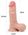 DILDO MIĘKKI PENIS KRĘGOSŁUP RUCHOMA SKÓRA SLIDING-SKIN DONG COCK 7,8 cali 906371