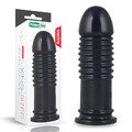 DUŻY KOREK ANALNY Z PRĄŻKAMI DILDO BUMPER 906937