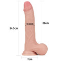 Naturalny penis z ruchomą skórą Sliding-Skin Dong 9.5'' 906470