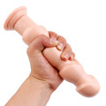 DUŻY ŻELOWY KOREK ANALNY 4 GRZBIETY DILDO XL 687953