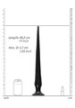 KOLEC BARDZO DŁUGI PENIS ANALNY DILDO ANALNE SONDA ASS SPIKE 48 CM 573556