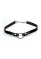 Seksowny Srebrny Naszyjnik z Kołem Lush Pet Fetysz BDSM Ring Choker 045713