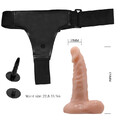 PENIS NA PASKU DLA KOBIET STRAP-ON PROTEZA Z JĄDRAMI BW-022007