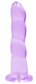 ŻELOWE DILDO ANALNE Z PRZYSSAWKĄ PURPLE 17 CM 580523