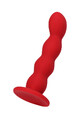 KULISTY KOREK ANALNY DILDO KULKI FAVORITE RED 357018