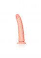 DILDO, CHUDY PENIS Z PRZYSSAWKĄ BEZ JĄDER SLIM 18 CM 625637