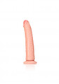 DILDO, CHUDY PENIS Z PRZYSSAWKĄ BEZ JĄDER SLIM 18 CM 625637