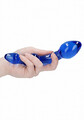 Szklane dildo dwustronne Superior Blue 303011