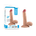 Elastyczny sztuczny penis z jądrami DILDO Ultra Soft 7,5 cali 900201