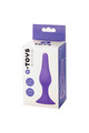 Purpurowy silikonowy korek analny Butt Plug 761302