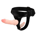 Podwójny penis z pasem cyberskóra Ultra Female Harness Strap-On BW-022020