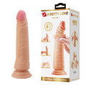 SZTUCZNY PENIS BEZ JĄDER RUCHOMA SKÓRA DILDO KABLE 8.3" 360325