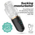 WIBRUJĄCY MASTURBATOR Z SSANIEM STYMULATOR SEKSU ORALNEGO 809935