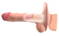 3W1 PRZEDŁUŻKA NAKŁADKA NA PENISA MASTURBATOR Z WAGINĄ I DILDO 678686
