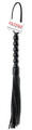 CZARNY SOLIDNY SKÓRZANY PEJCZ PIPEDREAM FETISH BEADED CAT-O-NINE TAILS BLACK PD3703-00