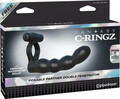 Wibrujący pierścień erekcji z dildo analnym C-Ringz Double Penetrator PD5930-23