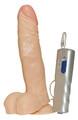 Wibrująca proteza penisa z jądrami na pasku Gigolina Strap-On Dildo 564044
