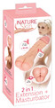 2w1 Przedłużka i masturbator Nature Skin 547005