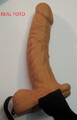 Realistyczna proteza penisa z jądrami i otworem na pasku 7 cali Fetish Pipedream PD3373-21