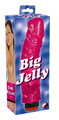 Duży i gruby żylasty żelowy wibrator Penis Big Jelly różowy 550353