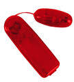 Wibrujące jajko stymulujące Vibrating Bullet in Red 582778