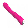 Silikonowy wibrator Convex 9 funkcji USB PINK 904113