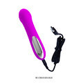 Mały silikonowy wibrator Reuben 30 funkcji USB BI-014358