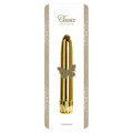 Złoty klasyczny gładki wibrator Classics Vibrating Sensation 20 cm Large 903078