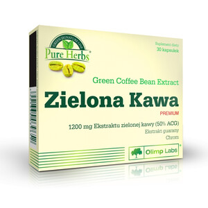 ODCHUDZANIE Olimp Zielona Kawa Premium + Guarana i Chrom 30 kaps. 039652