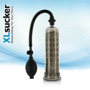 Pompka do penisa z wypustkami XL Sucker Black E22145