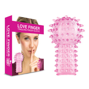 Stymulująca żelowa nakładka na palec z wypustkami Love Finger 271513