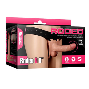 Miękka proteza z otworem RODEO STRAP-ON 8 cali 905480