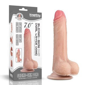 Naturalny penis Sliding-Skin Dong 7 cali 906333