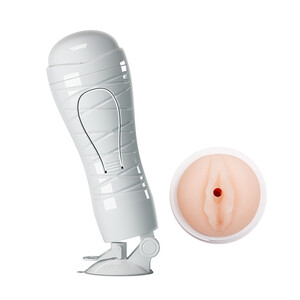 Biały masturbator z przyssawką Flora 12 funkcji 315639