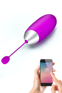 Silikonowe jajko zdalnie sterowane smartfonem Abner 12 funkcji RC 316339