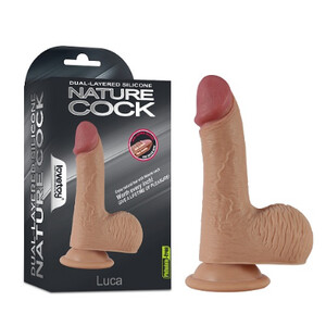 MAŁY REALISTYCZNY PENIS JAK PRAWDZIWY MIĘKKI SILIKON DILDO LUCA 909471