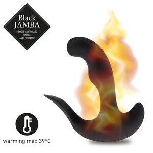 Zdalnie Sterowany Masażer Prostaty Podgrzewany RC Black Jamba 274354