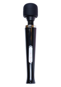 DUŻY MASAŻER Z WIBRUJĄCĄ GŁÓWKĄ USB BLACK 22-00002