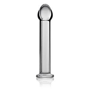 SZKLANE DILDO PRZEZROCZYSTE GŁADKIE LOVETOY 902663