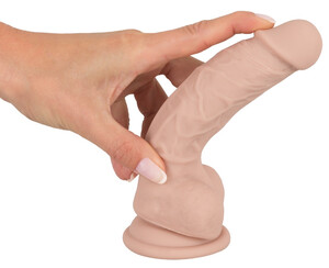 Naturalne Dildo Silikonowe Przyssawka 18 cm 534227