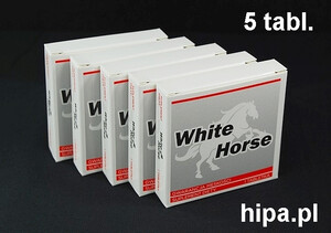 Zestaw White Horse 5 tabl. silna erekcja przez 36h