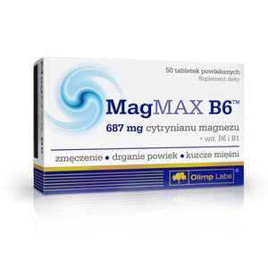 Olimp MagMax B6 50 tabl. Magnez Wysoka Dawka 687 mg 34916