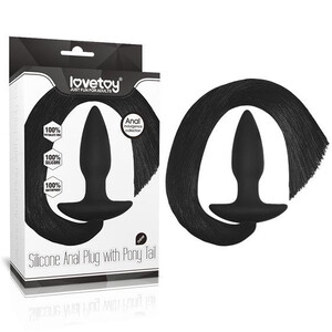 Korek Silicone Anal Plug With Pony Tail 909112