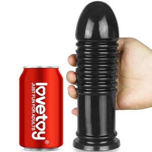 DUŻY KOREK ANALNY Z PRĄŻKAMI DILDO BUMPER 906937