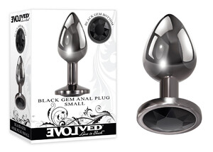Metalowy korek analny Dark Silver Plug Small EVOLVED 018584